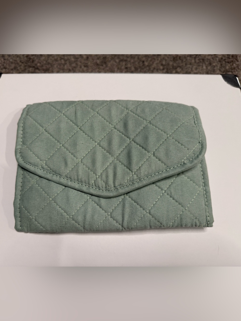 Travel Jewelry Organizer Roll Sage Green Portable Jewelry Case
